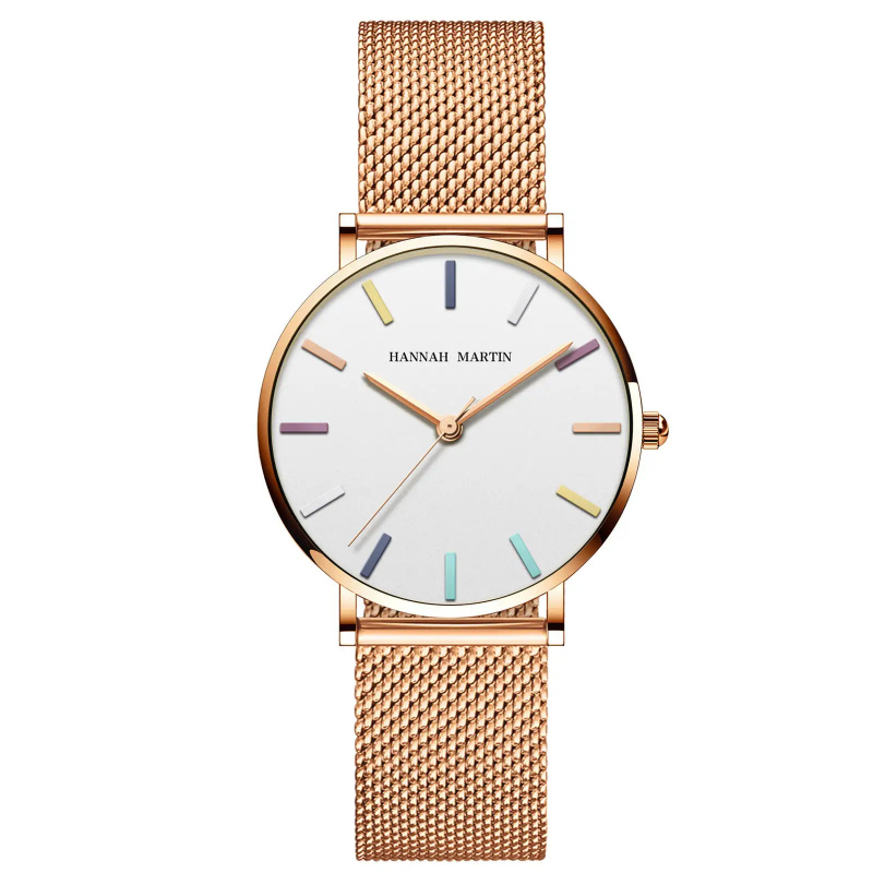 Luxury Watch Brands Logo - ミニマリスト腕時計 レディース カスタムロゴ ゴールド シンプル 防水ブランド