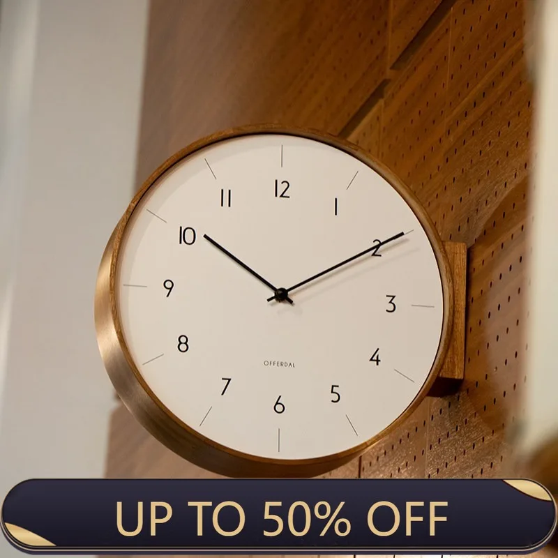 Luxury Watch Wall Clock - モダンな両面壁掛け時計、美しい壁時計、静音でエレガントな時計、ミニマリストのラグジュアリーなリビングルーム用時計、家の装飾
