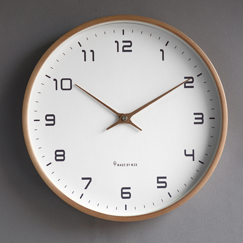 Luxury Watch Wall Clock - 無垢材の掛け時計,リビングルームの装飾,家庭用,サイレント,日本の現代の軽い,豪華な,創造的な
