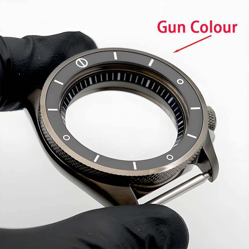 Bronze Case Watch - SKX007 SKX009 メンズ腕時計ケース ガンカラー フィット NH34