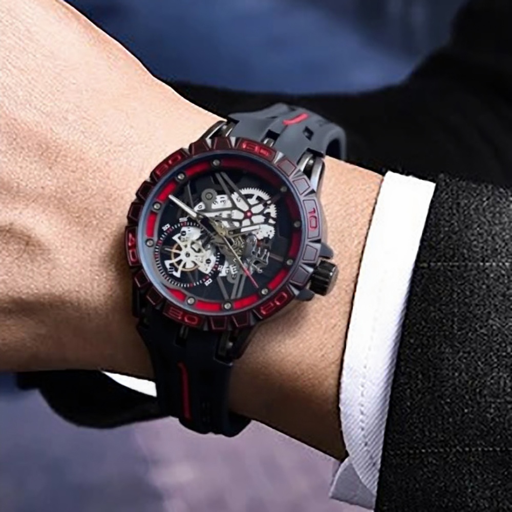 Luxury Watch Rubber Strap - 高級3Dクリエイティブ2025クォーツ腕時計メンズAAAクール49mmビッグダイヤルラバーストラップ防水オリジナル腕時計レロジオマスキュリーノ