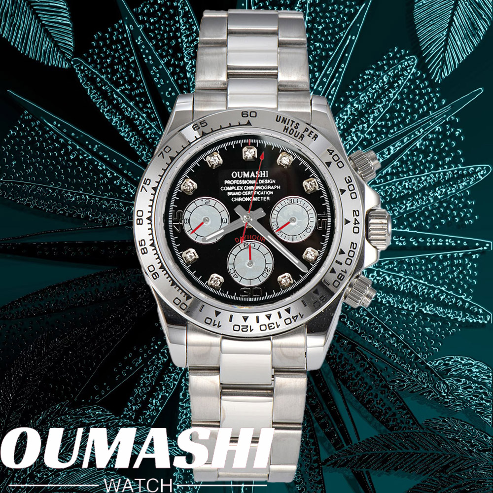 Luxury Watch Zone - 高級 VK63 腕時計 39.3mm クォーツ クロノグラフ