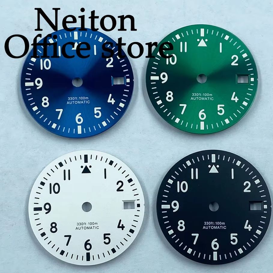 Bronze Case Watch - NEITON 29 ミリメートルブラックブルーグリーンホワイト滅菌時計ダイヤル夜光フィット NH35 Miyota8215 Mingzhu