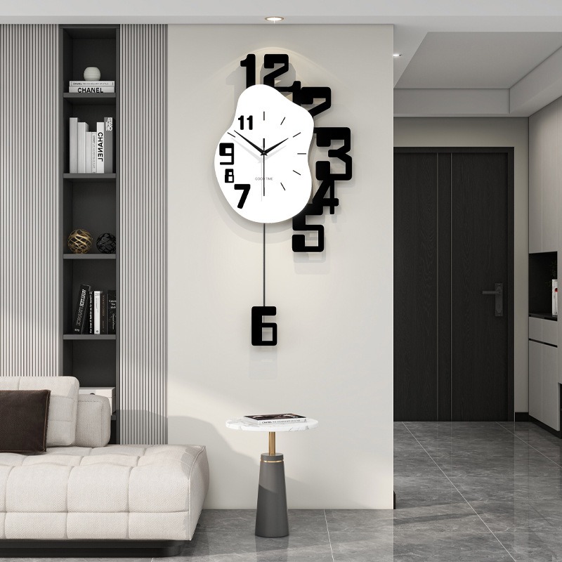 Luxury Watch Wall Clock - 高級壁掛け時計 リビングルーム モダン シンプル 壁時計 デジタル装飾