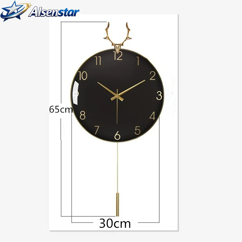 北欧風高級壁掛け時計、スイングクロック、ミニマリストモダン円 - Luxury Watch Wall Clock のレビューと価格