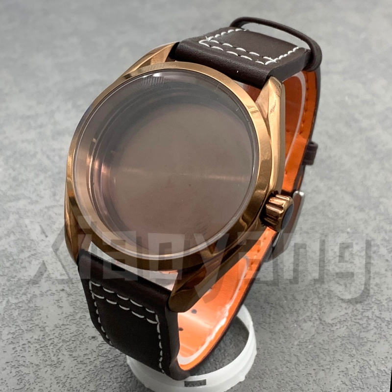 40MM NH35 ポリッシュベゼル ローズゴールド腕時計ケ - Bronze Case Watch のレビューと価格