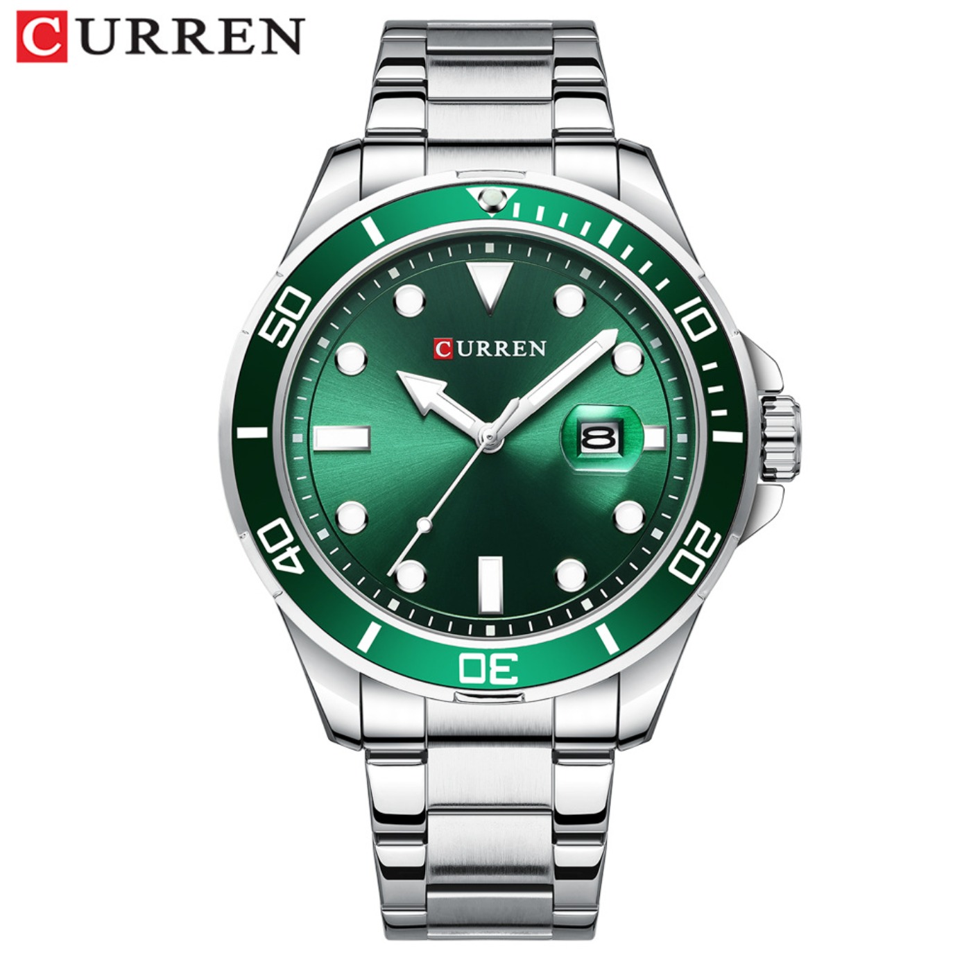 CURREN ニューグリーンウォーターゴーストシリーズブラン - Luxury Watch For Men のレビューと価格