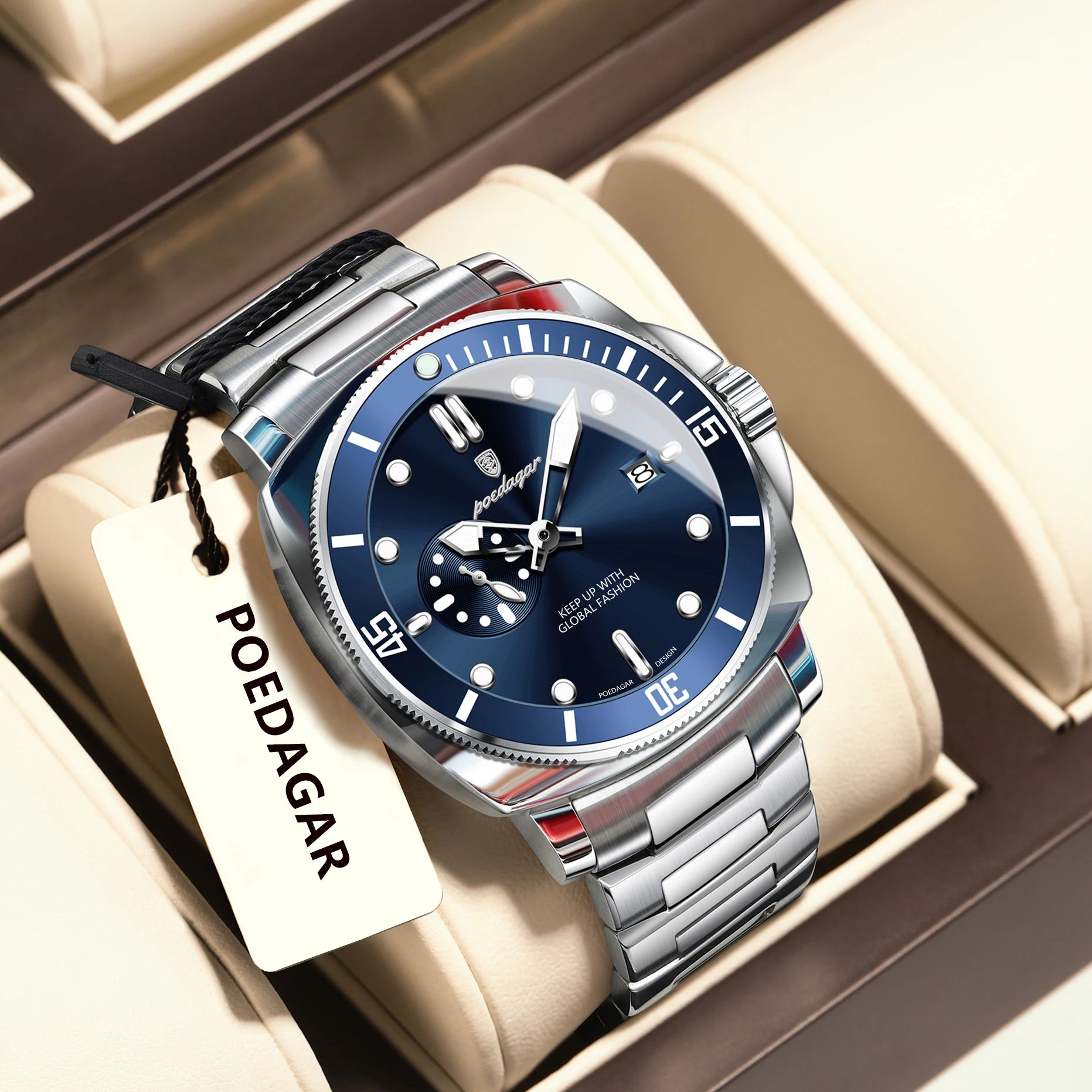 POEDAGARトップファッション高級腕時計 メンズ 防水  - Luxury Watch Zone のレビューと価格