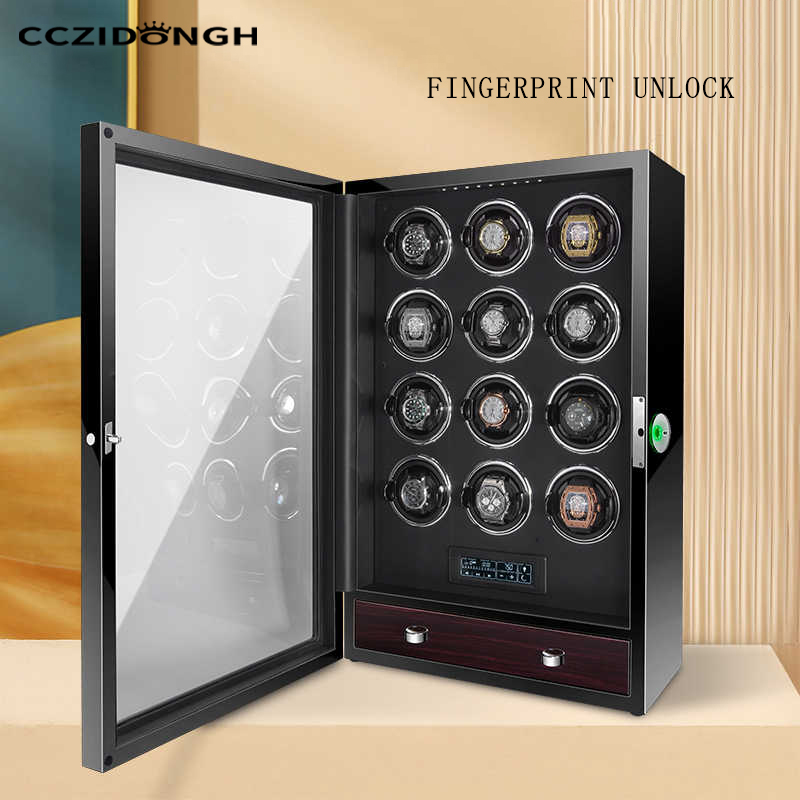 高級腕時計収納ケース - ロック付き自動巻き上げ機、時計コレ - Luxury Watch Winder Box のレビューと価格