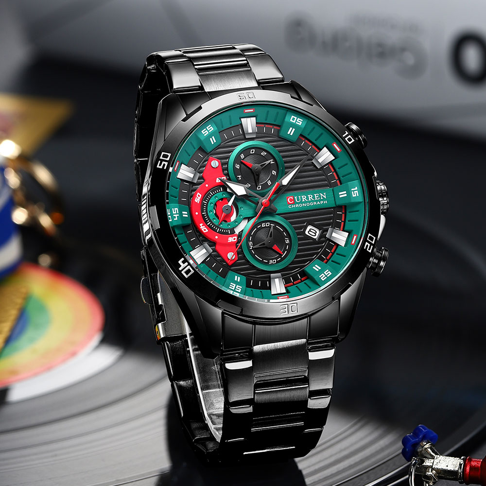 メンズスポーツウォッチ,メンズ腕時計,防水クロノグラフ,ミリ - Luxury Watch Mockup のレビューと価格