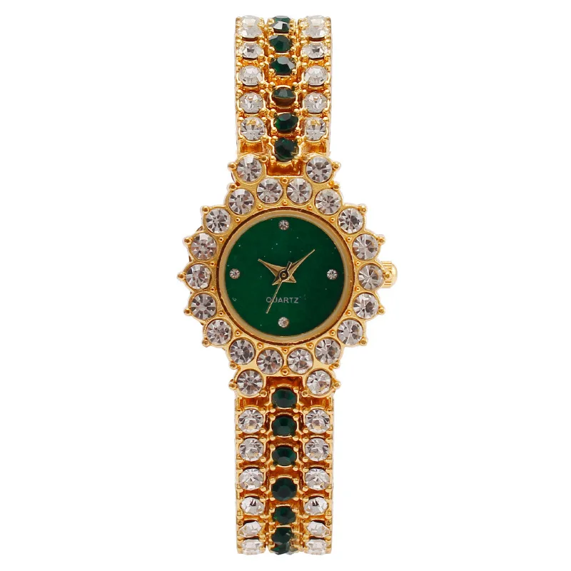 2 ピース/セットレディース腕時計高級ラインストーンクォーツ - Luxury Watch Gift For Her のレビューと価格