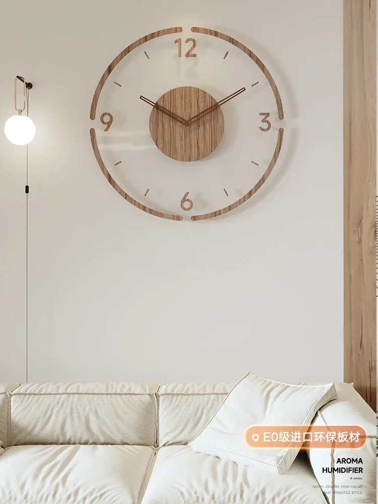 アクリル透明壁掛け時計木製サイレントモダン壁掛け時計時計壁掛 - Luxury Watch Wall Clock のレビューと価格