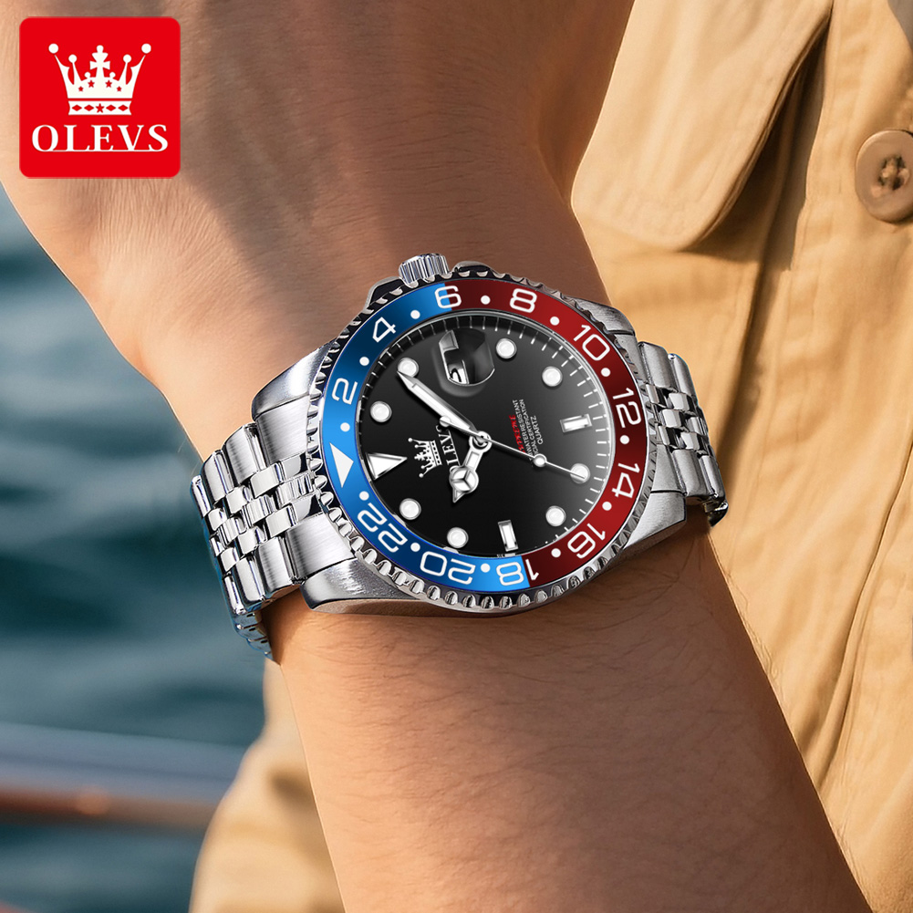 OLEVS 5657 オリジナルブランド メンズ腕時計 ビジ - Luxury Watch For Men のレビューと価格