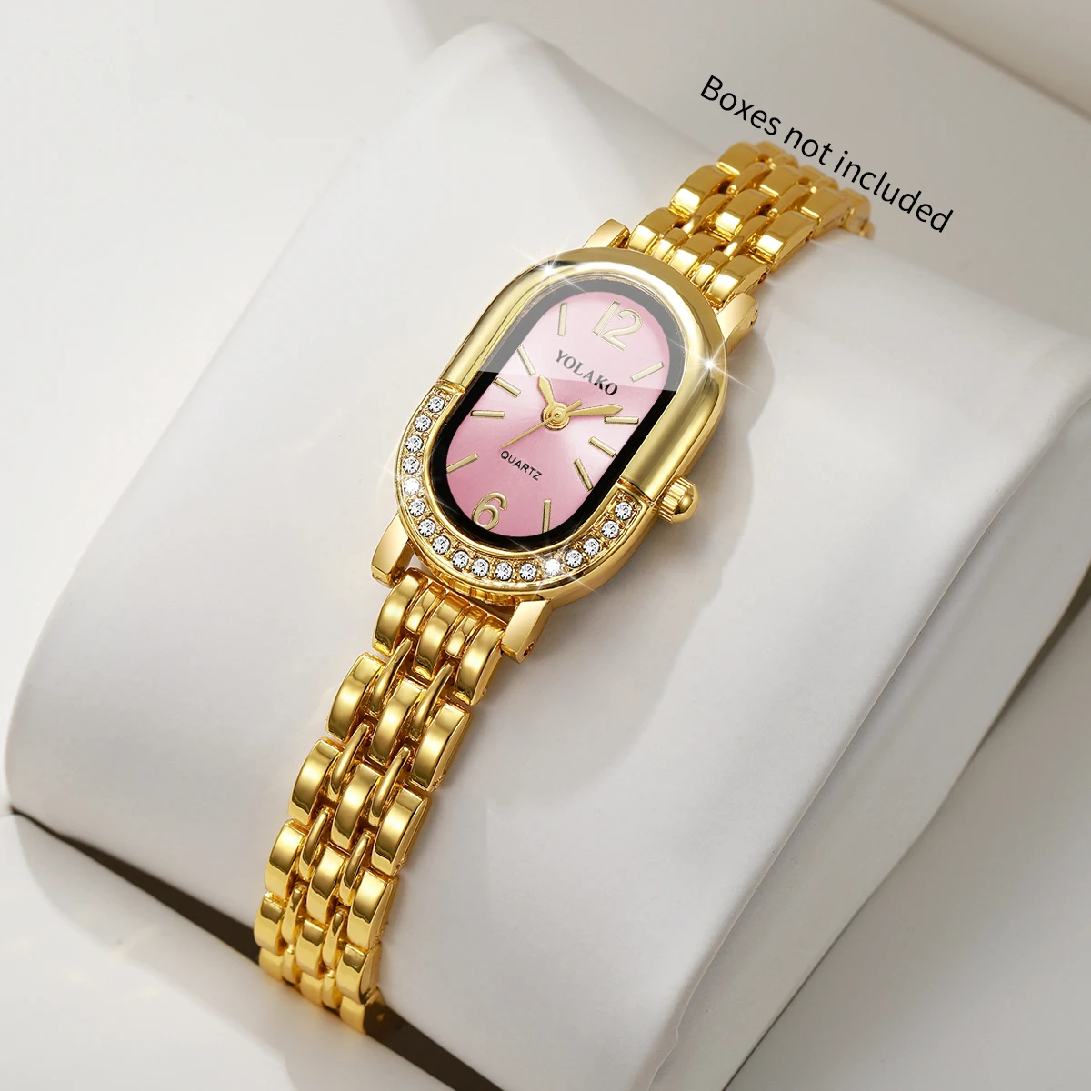 高級ラインストーン女性用クォーツ時計ファッションゴールデンブ - Luxury Watch Holder のレビューと価格