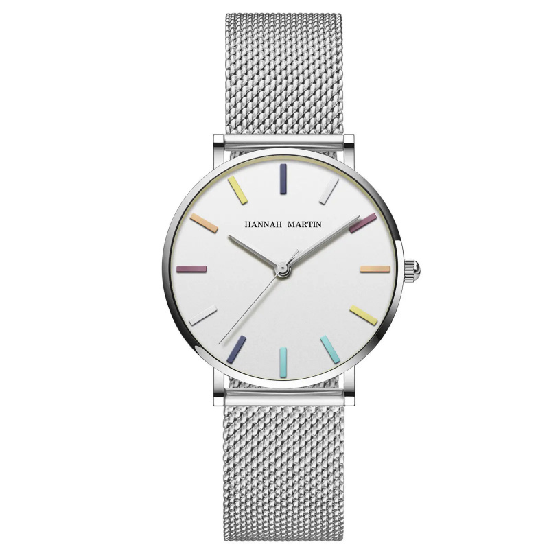 ミニマリスト腕時計 レディース カスタムロゴ ゴールド シン - Luxury Watch Brands Logo のレビューと価格