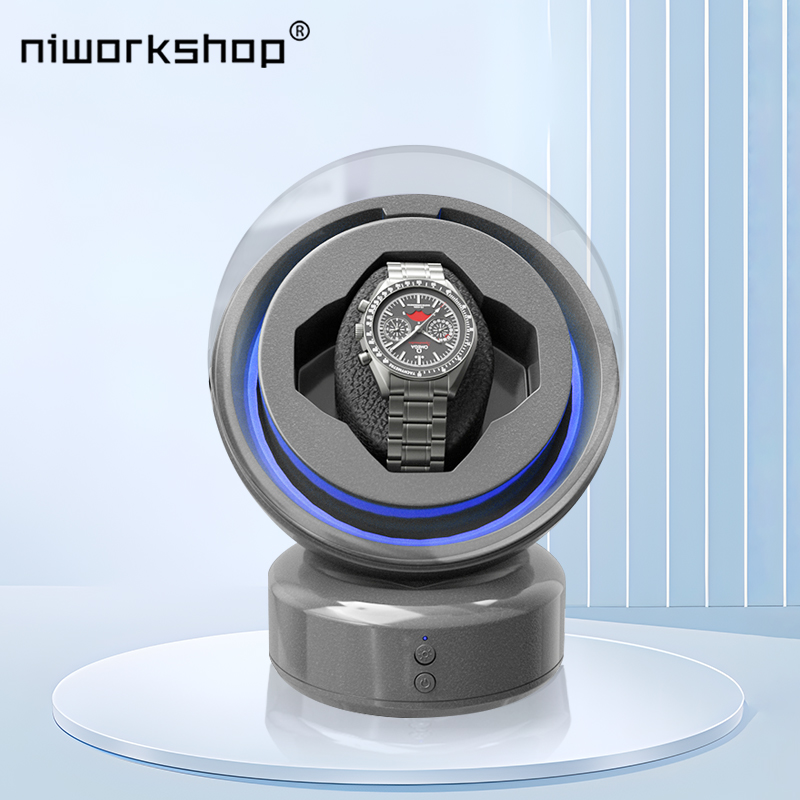 Niworkshop-LEDライト付き自動巻き時計ワインダー - Luxury Watch Winder Box のレビューと価格