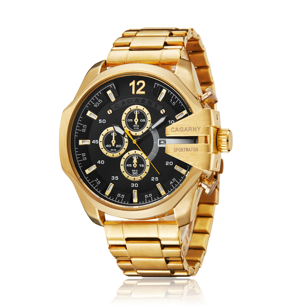 Cagarny 高級ブランド防水軍事スポーツは男性シルバース - Luxury Watch Mockup のレビューと価格