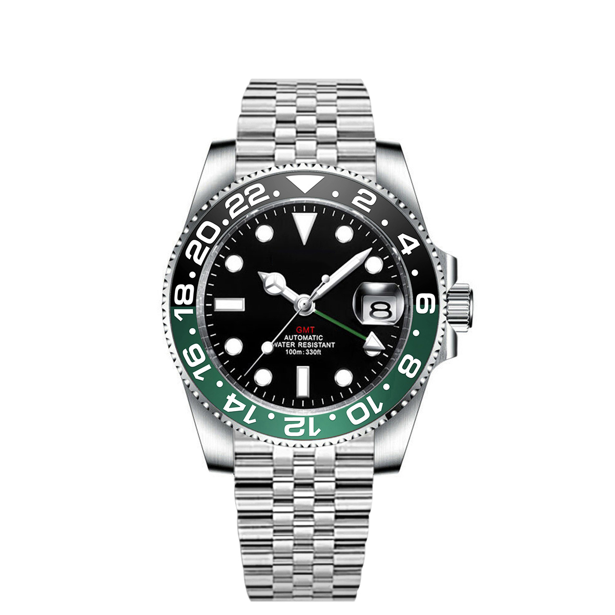 カスタムロゴ高級 NH34 機械式腕時計フルスチール GMT - Luxury Watch Brands Logo のレビューと価格