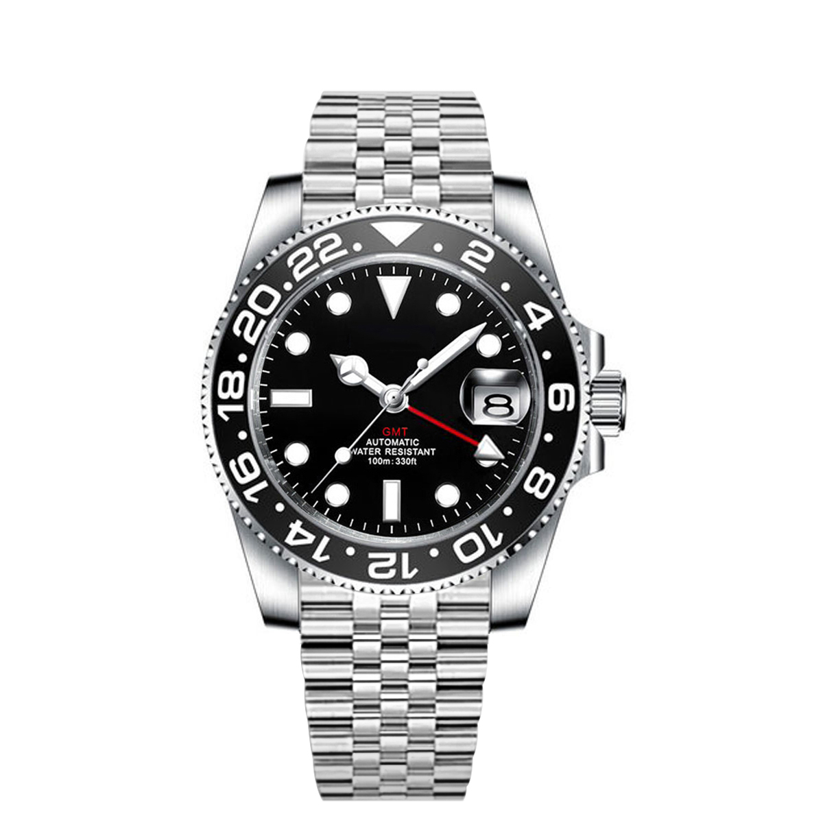 カスタムロゴ高級 NH34 機械式腕時計フルスチール GMT - Luxury Watch Brands Logo のレビューと価格
