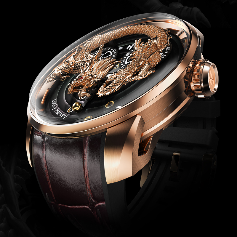 ラッキーハーベイチャイナドラゴン機械式メンズ腕時計自動巻き高 - Luxury Watch In China のレビューと価格