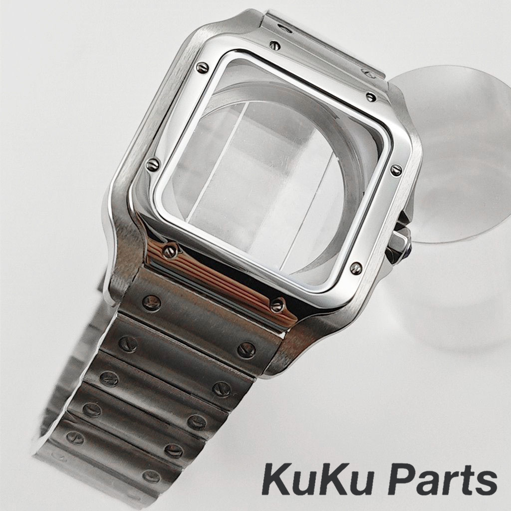 NH35 38mm スクエアウォッチケース 316Lステンレ - Bronze Case Watch のレビューと価格