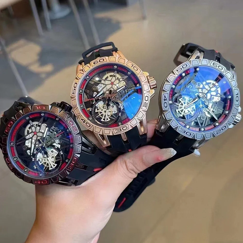 3D クォーツ時計メンズ高級クリエイティブ AAA クール  - Luxury Watch Rubber Strap のレビューと価格
