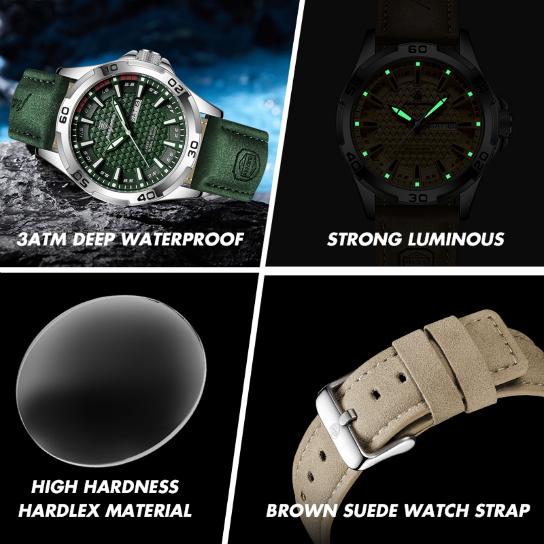 PAAZOMU 高級ブランドメンズ腕時計 ファッションクォー - Luxury Watch Mockup のレビューと価格