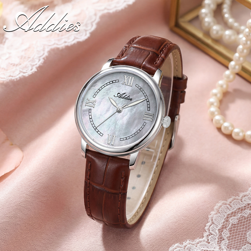 ADDIES レザークォーツ女性腕時計新しい高級 32 ミリ - Luxury Watch Holder のレビューと価格
