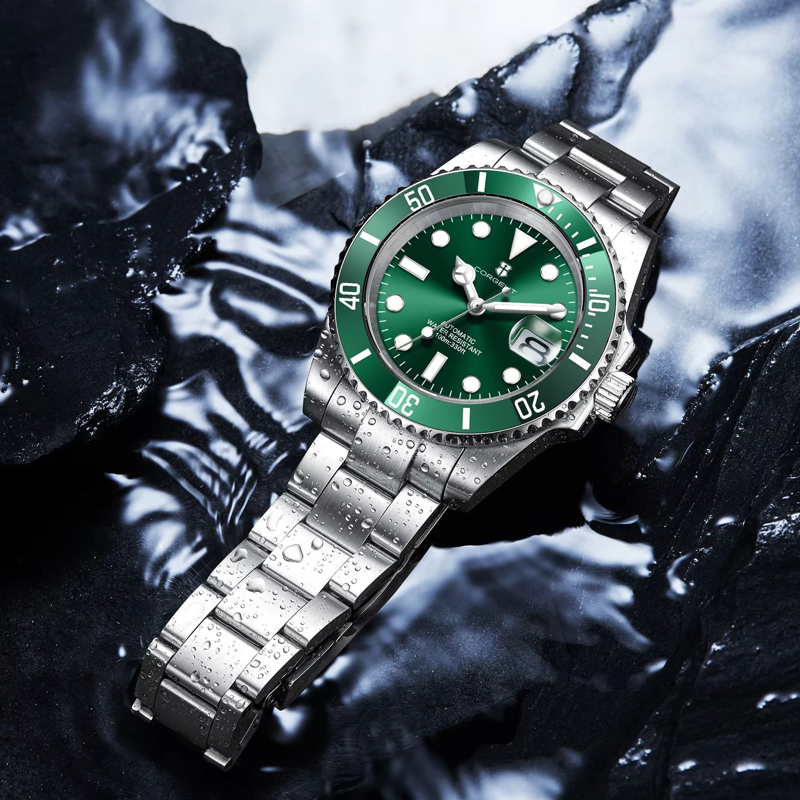 カスタムロゴ 40mm 515 GMT クォーツ腕時計 ステ - Luxury Watch Brands Logo のレビューと価格