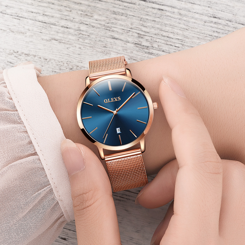 Olevs-レディースウォッチ,クォーツ,耐水性,ステンレス - Luxury Watch Organizer のレビューと価格