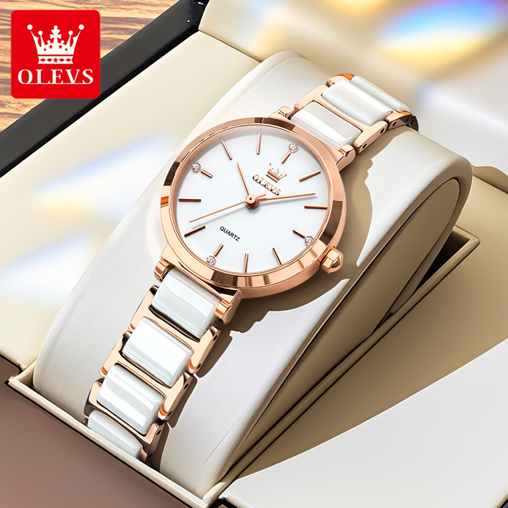 OLEVSレディース腕時計5877高級エレガントクォーツ腕時 - Luxury Watch Logos のレビューと価格