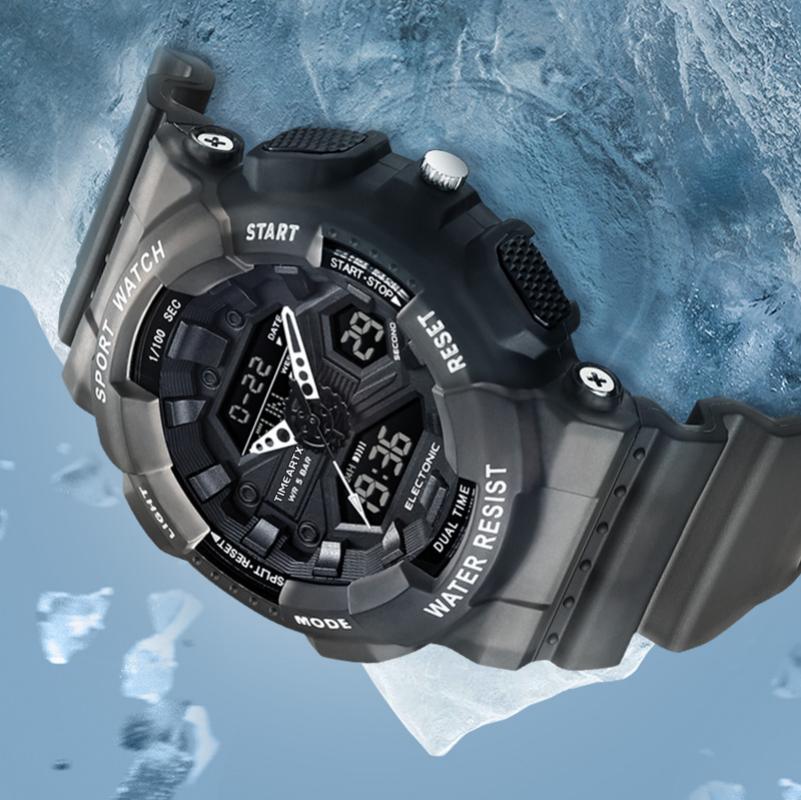 TIMEARTX メンズ腕時計高級多機能大型文字盤腕時計透明 - Luxury Watch Rubber Strap のレビューと価格