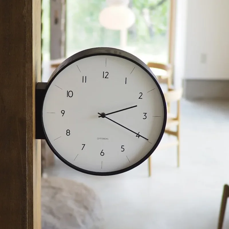 モダンな両面壁掛け時計、美しい壁時計、静音でエレガントな時計 - Luxury Watch Wall Clock のレビューと価格