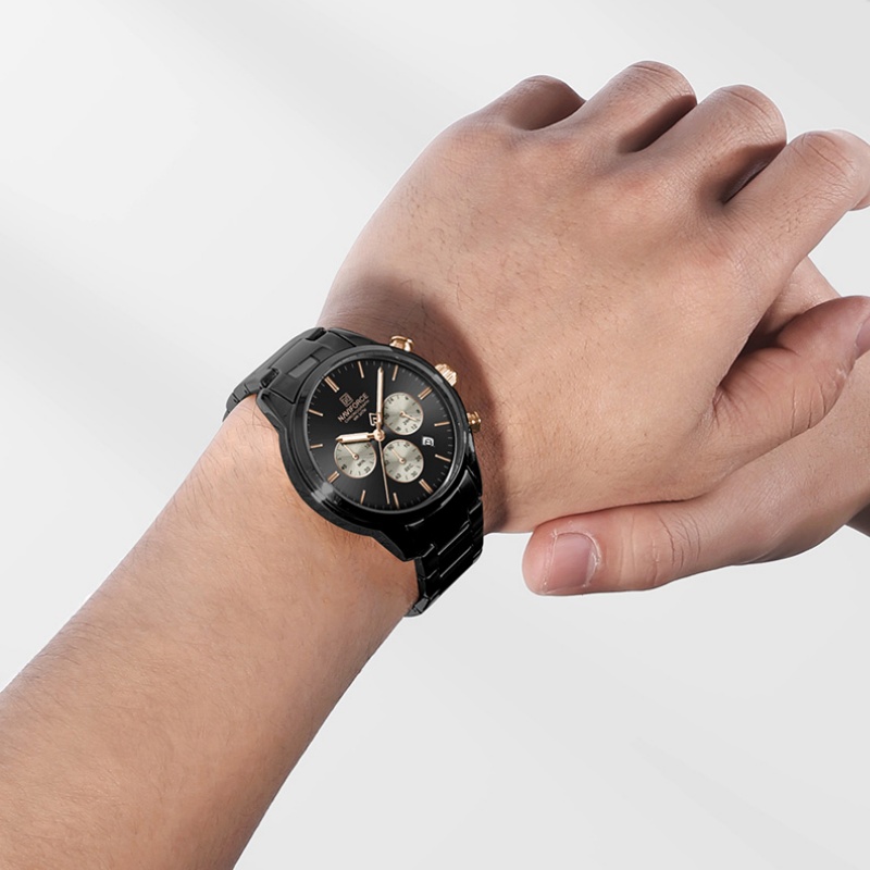 NAVIFORCE メンズクォーツクロノグラフウォッチ 防水 - Luxury Watch Display のレビューと価格