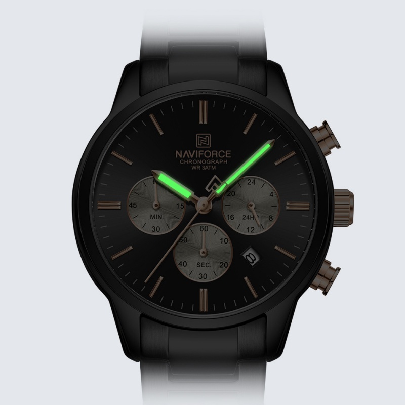 NAVIFORCE メンズクォーツクロノグラフウォッチ 防水 - Luxury Watch Display のレビューと価格