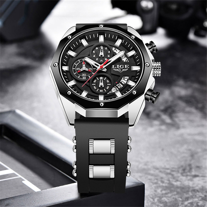 LIGE ファッションアウトドアクォーツマンウォッチレトロ高 - Luxury Watch For Men のレビューと価格