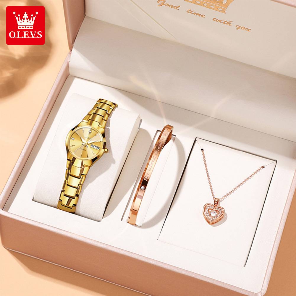 OLEVSレディース腕時計8697高級エレガントクォーツ腕時 - Luxury Watch Display のレビューと価格