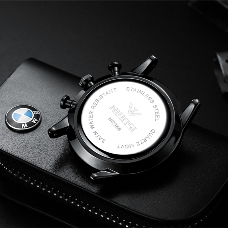 NIBOSI ファッションメンズ腕時計 トップブランド 高級 - Luxury Watch Logos のレビューと価格