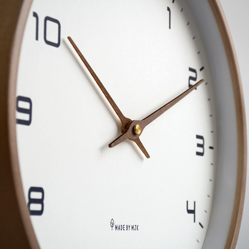 無垢材の掛け時計,リビングルームの装飾,家庭用,サイレント, - Luxury Watch Wall Clock のレビューと価格