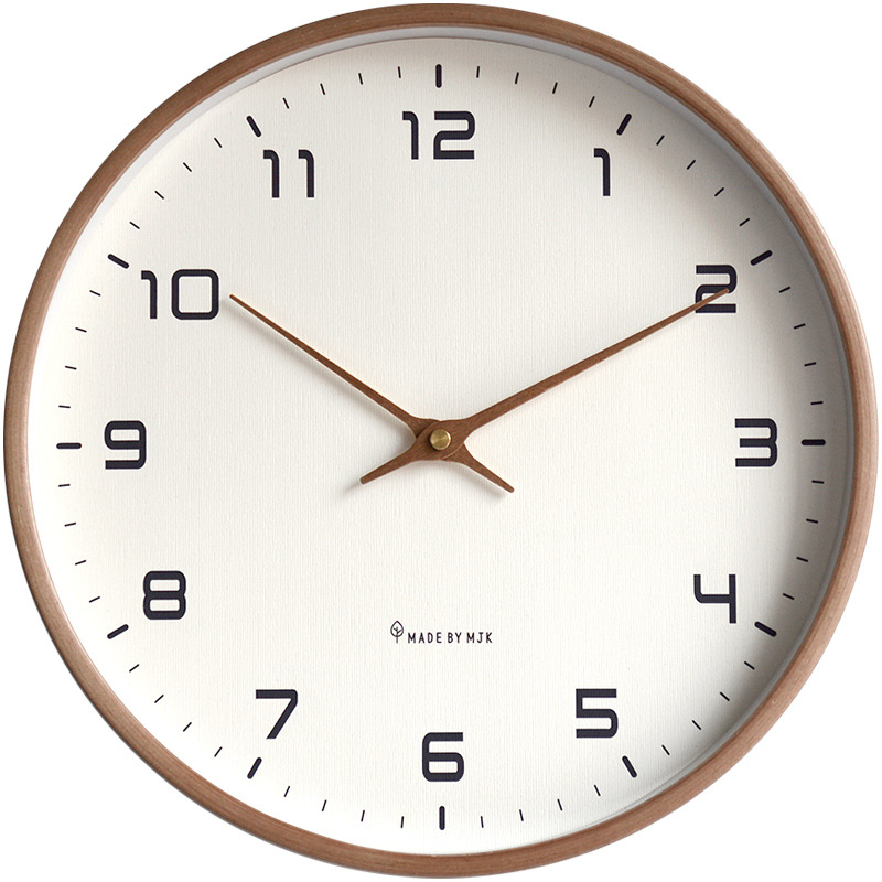 無垢材の掛け時計,リビングルームの装飾,家庭用,サイレント, - Luxury Watch Wall Clock のレビューと価格