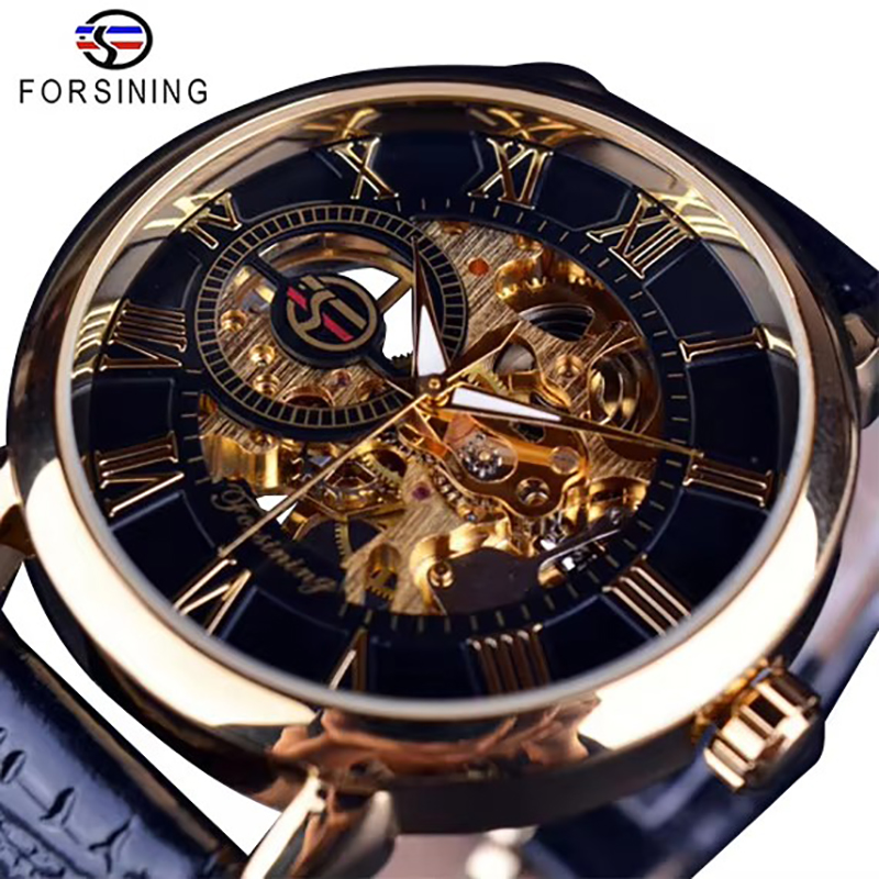 フォースニング 3Dロゴデザイン ホロー彫刻 ブラックゴール - Luxury Watch Brands Logo のレビューと価格