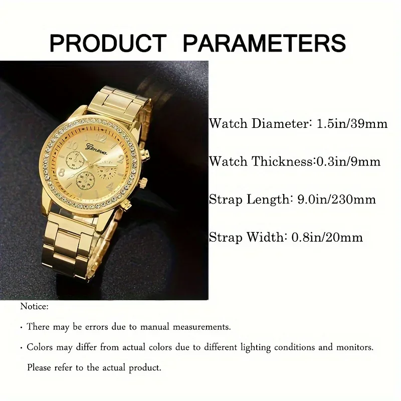 高級ラインストーンクォーツ腕時計、ファッションアナログパーテ - Luxury Watch Gift For Her のレビューと価格