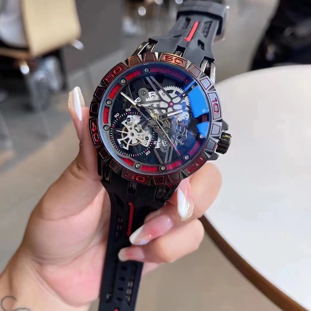 高級3Dクリエイティブ2025クォーツ腕時計メンズAAAクー - Luxury Watch Rubber Strap のレビューと価格