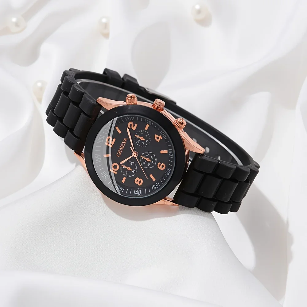 2 個の高級レディース腕時計セットファッション高級エレガント - Luxury Watch Rubber Strap のレビューと価格