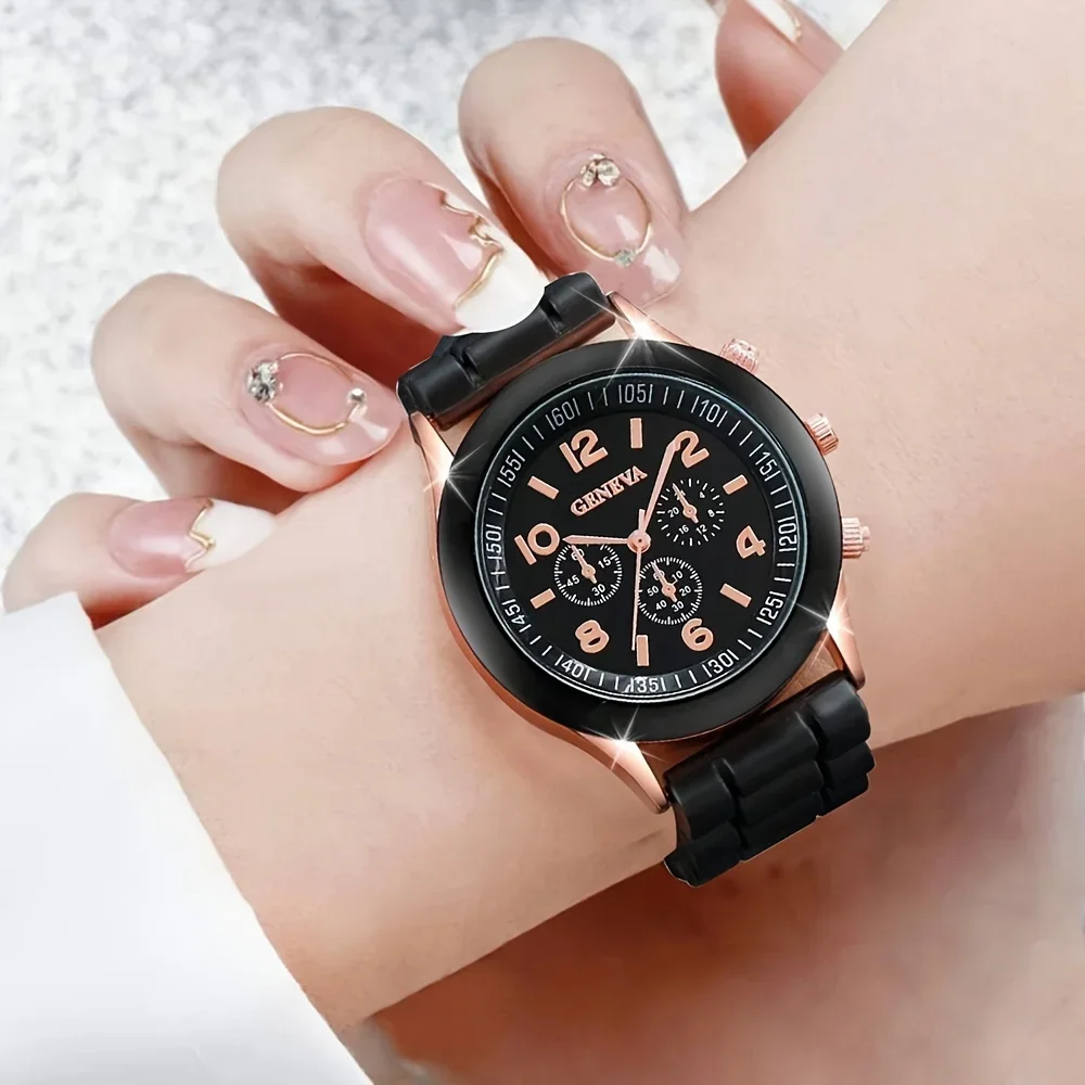 2 個の高級レディース腕時計セットファッション高級エレガント - Luxury Watch Rubber Strap のレビューと価格