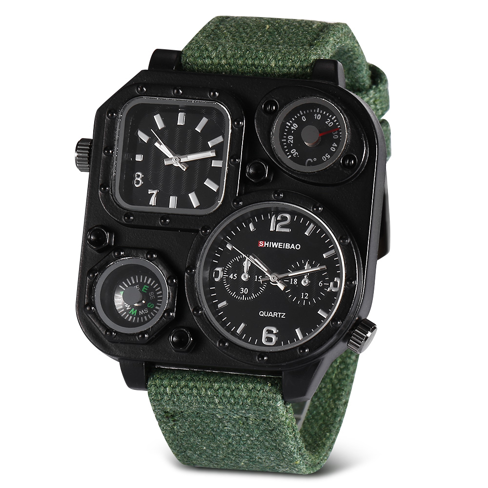 クォーツメンズウォッチトップブランドの高級キャンバスストラッ - Luxury Watch Zone のレビューと価格