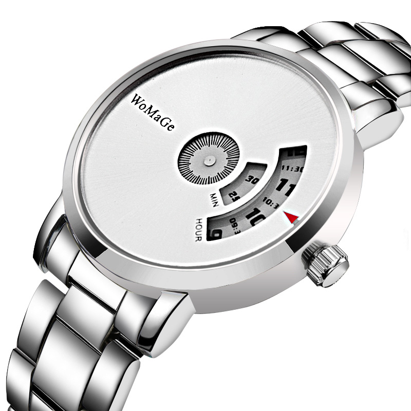 Wome-男性用腕時計,クォーツ,ユニークなスタイル,デザイ - Luxury Watch Mockup のレビューと価格