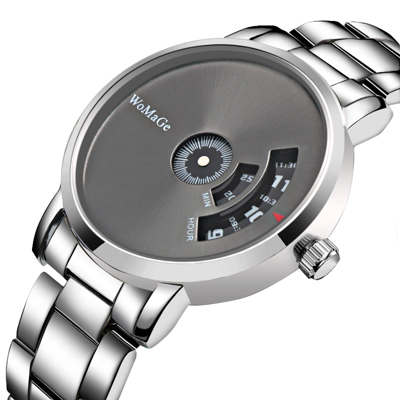 Wome-男性用腕時計,クォーツ,ユニークなスタイル,デザイ - Luxury Watch Mockup のレビューと価格