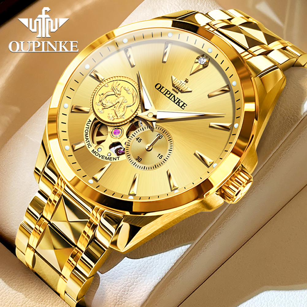 OUPINKE メンズ腕時計トップブランドの高級オリジナル自 - Luxury Watch Brands Logo のレビューと価格