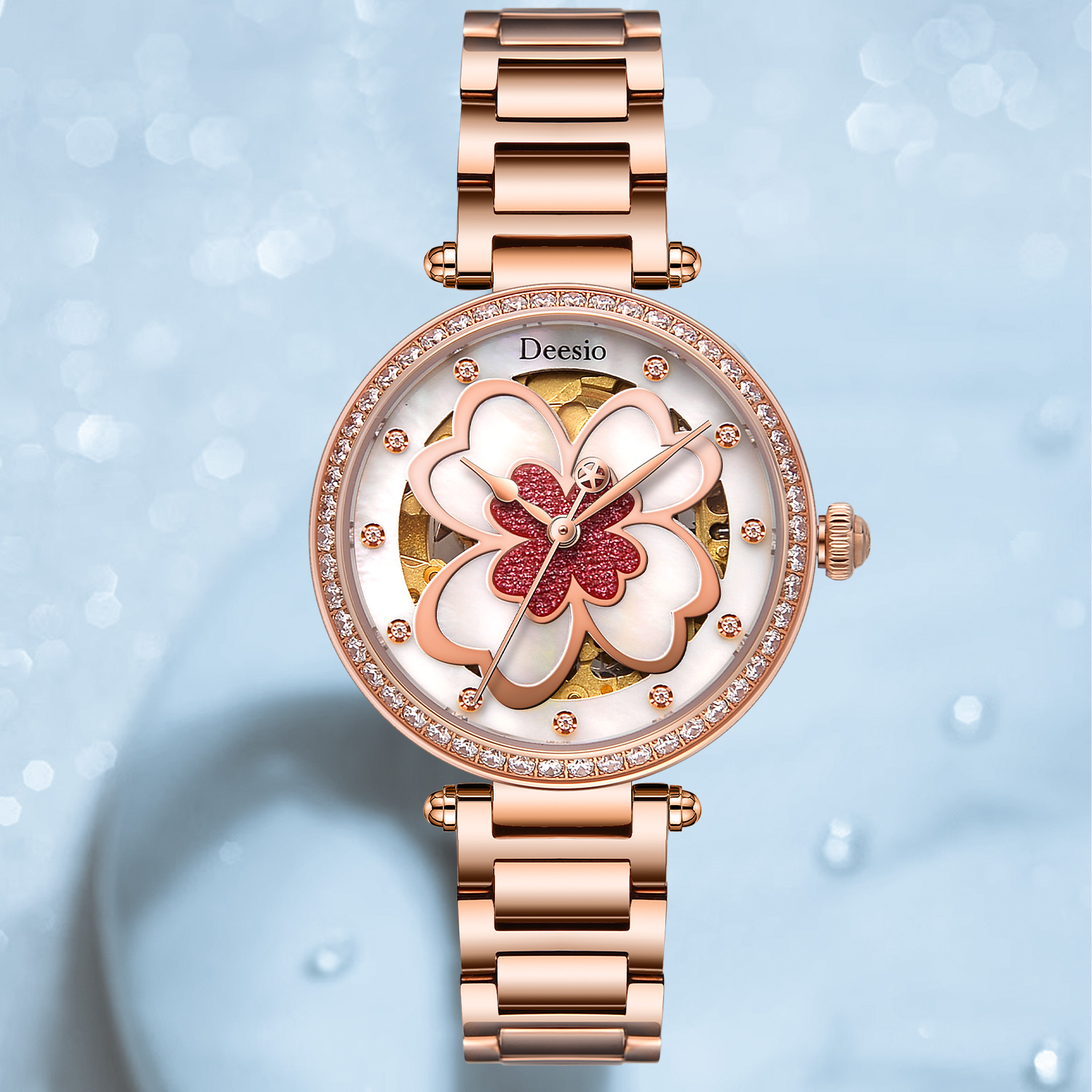 Deesio レディース自動巻き時計ステンレススチールスケル - Luxury Watch Gift For Her のレビューと価格